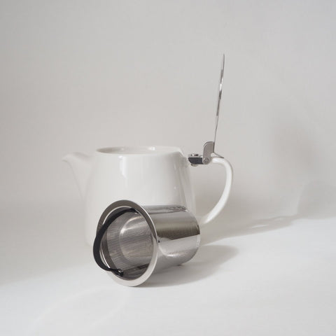 Stump White Teapot 2 cup - Teaspoon Tea Co