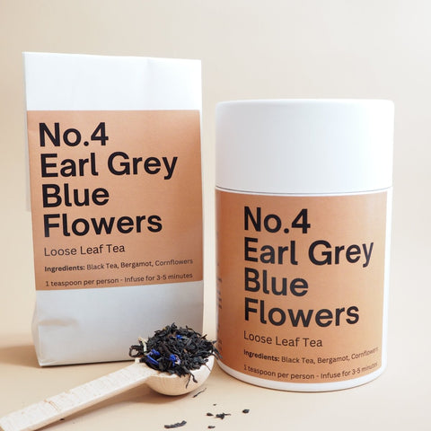 Earl Grey Blue Flowers Loose Leaf Tea - Teaspoon Tea Co