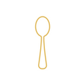 Gold spoon icon on a white background