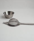 Long Handled Tea Strainer, with Drip Bowl - Teaspoon Tea Co