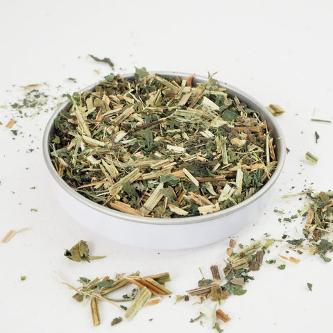 Stinging Nettle Tea looks bright and delicious.  This Herbal Infusion is caffeine free and tastes great.  Buy Online from Teaspoon Tea Co