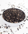 This is Spring Tea a flavoured Tea from Teaspoon Tea Co.  This Loose Leaf Tea looks amazing, with black tea leaves, heather blossom and blackcurrants 
