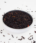 Autumn Tea from Teaspoon Tea Co is a black loose leaf tea, a flavoured tea with Redcurrant and Safflower petals.