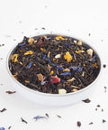 This is Winter Tea a flavoured loose leaf tea from Teaspoon Tea Co.  This is a back tea with Orange, Clove, Almonds and cornflower petals.  It actually tastes like Christmas 