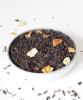 Lemon Tea, a flavoured loose leaf tea from online teashop Teaspoon Tea Co.  This flavoured tea is a black tea with loose leaf tea and lemon peel