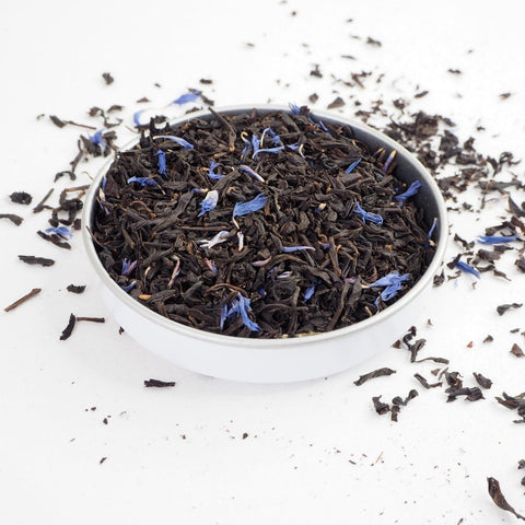 Arctic Fire Tea is a large leaf black tea from Teaspoon Tea Co. A flavoured tea with cornflower and peppermint
