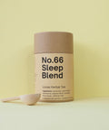 Tub of sleep blend with a wooden teaspoon