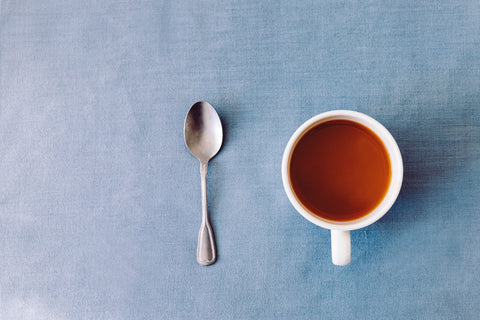 Teaspoon and teacup