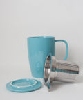 Curve Tall Infuser Mug - Turquoise - Teaspoon Tea Co