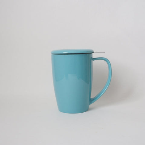 Curve Tall Infuser Mug - Turquoise - Teaspoon Tea Co