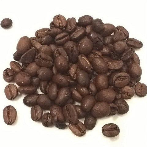 showing the coffee beans on a white background
