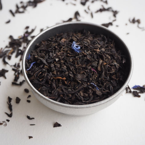 No.4 Earl Grey with Blue Flowers Loose Leaf Tea - Teaspoon Tea Co